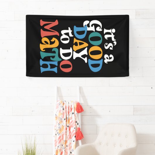 数学の先生は良い日だ感動的 横断幕 (インサイチュ)