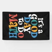 数学の先生は良い日だ感動的 横断幕 (横)