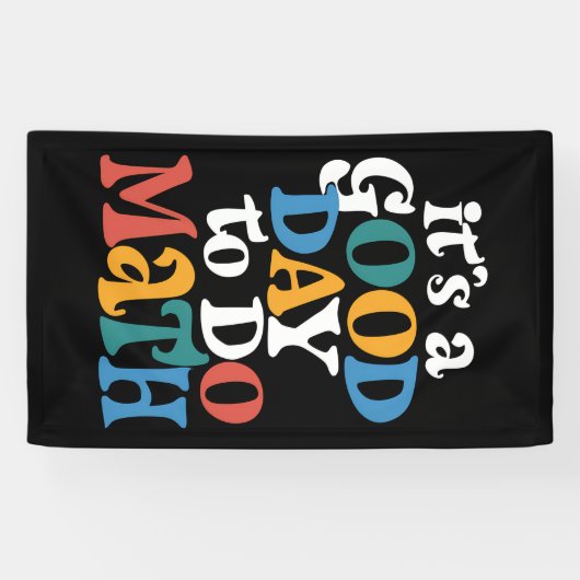 数学の先生は良い日だ感動的 横断幕 (横)