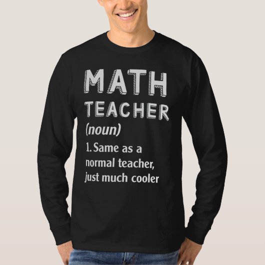 数学の先生は通常の先生と同じだけ多くのコール Tシャツ (正面)