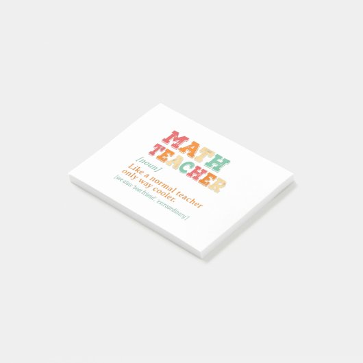 数学の先生は、通常の先生のみのクール方法 ポストイット (アングル)