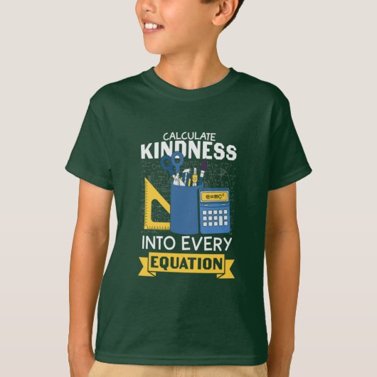 数学の先生優しさを計算 Tシャツ (正面)