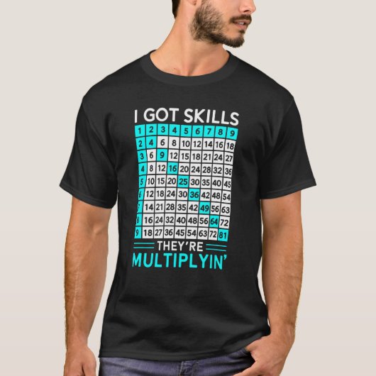 数学の先生得Iスキル Tシャツ (正面)