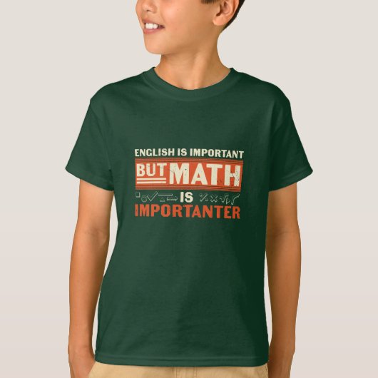 数学の先生数学が重要 Tシャツ (正面)