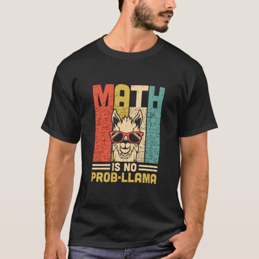 数学の先生数学は問題ない Tシャツ (正面)