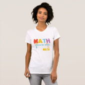 数学の先生数学は観戦スポーツではない Tシャツ (正面フル)