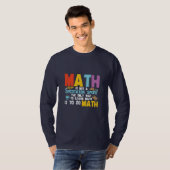 数学の先生数学は観戦スポーツではない Tシャツ (正面フル)