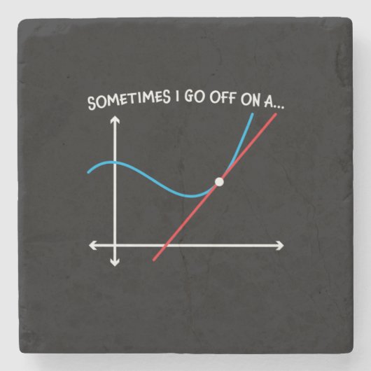 数学の先生時々私はオフになる ストーンコースター (正面)