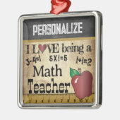 数学の先生 |ヴィンテージ メタルオーナメント (左)