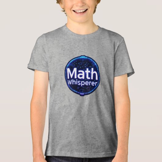 数学の先生 数学のささやき屋さん トライブレンドＴシャツ (正面)