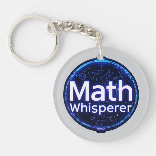 数学の先生 数学の伝道師 キーホルダー (正面)