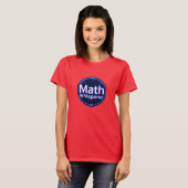 数学の先生 数学の伝道師 Tシャツ (正面フル)