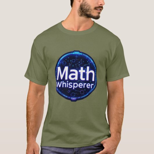 数学の先生 数学の指南役 Tシャツ (正面)