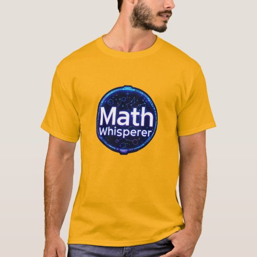数学の先生 数学の指南役 Tシャツ (正面)