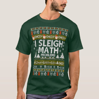 数学の先生Iスリー数学の問題醜いクリスマス Tシャツ