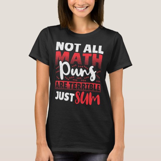 数学の全てが数学の全てがひどい Tシャツ (正面)