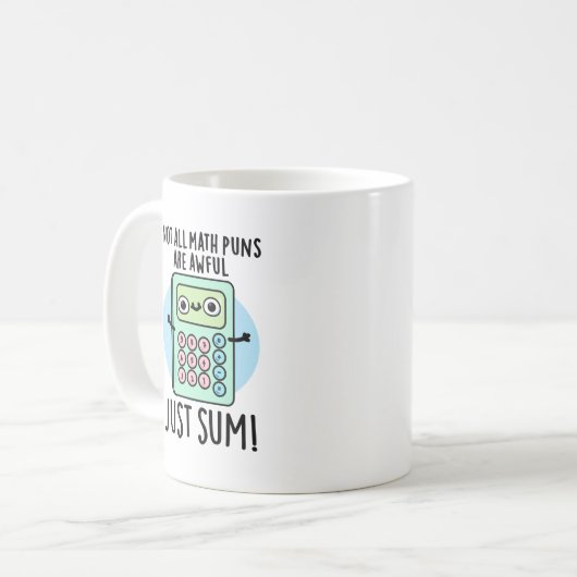 数学の全てのパンスが全く単なる合計パンではないおもしろいのだ コーヒーマグカップ (正面左)