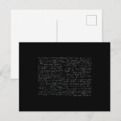 数学の公式パターン ポストカード (正面/裏面)