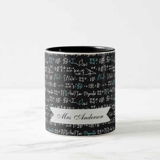 数学の公式  ツートーンマグカップ (中央)