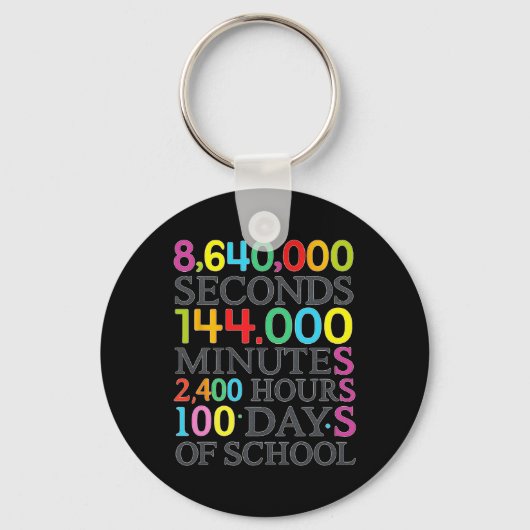 数学の公式 100日目の学校 数学教師 キッズ  キーホルダー (正面)