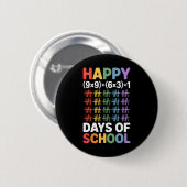 数学の公式 100日目の学校 面白い数学の先生 缶バッジ (正面&裏面)