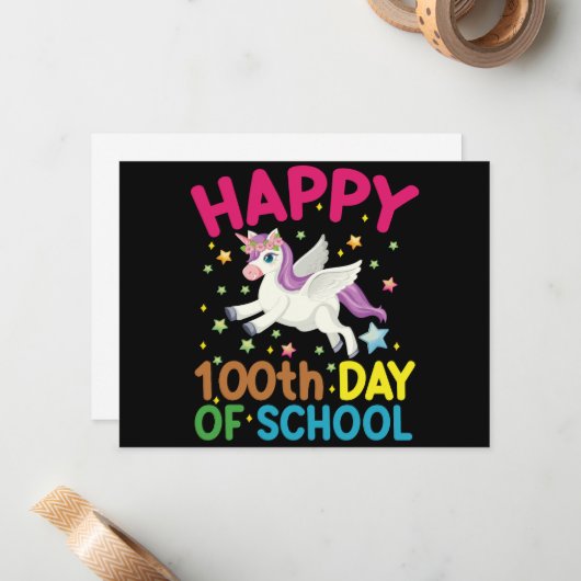 数学の公式 100日目の学校 面白い数学教師 ノートカード (正面/裏面インサイチュ)