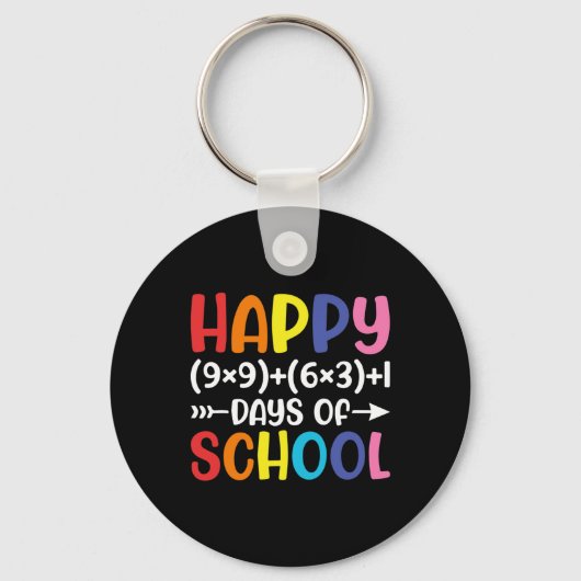 数学の公式 100日間の学校生活 楽しい数学の先生 1 キーホルダー (正面)