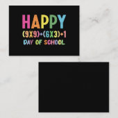 数学の公式 100日間の学校生活 面白い数学の先生 ノートカード (正面/裏面)