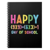 数学の公式 100日間の学校生活 面白い数学の先生 ノートブック (正面)