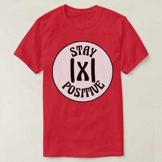 数学の前向きおもしろい的な問題を抱え続ける Tシャツ (デザイン正面)