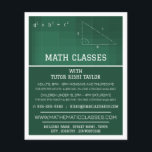 数学の勉強の勉強広告会 チラシ<br><div class="desc">Mathmatic Chalkboard、数学のクラス広告のフライヤーのビジネスカードストア。</div>