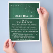 数学の勉強の勉強広告会 チラシ (手)