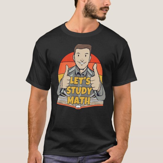 数学の勉強計算の数学のスタッド Tシャツ (正面)