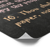 数学の十戒 ポスター (角)