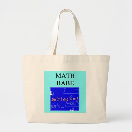 数学の可愛い人 ラージトートバッグ (正面)