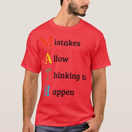 数学の名言 スクールガール Tシャツ (正面)