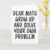 数学の名言 面白い ギーク 教師 オタク 学生 プレゼント カード (黄色い花)