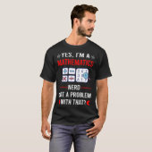 数学の問題あり マス 数学 Tシャツ (正面フル)