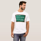 数学の問題はセラピスト おもしろTシャツ Tシャツ (正面フル)