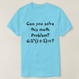 数学の問題6:2*(1+2)= Tシャツ