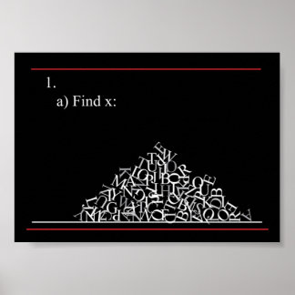 数学の問題 ポスター