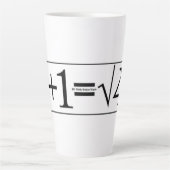 数学の天才 カフェラテマグ (正面)