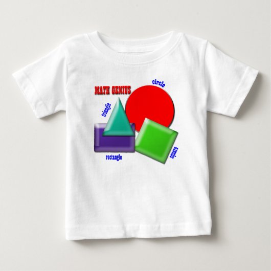 数学の天才 ベビーTシャツ (正面)