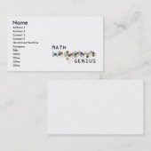 数学の天才 名刺 (正面/裏面)