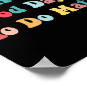 数学の女性の子供を戻す先生をする良い日 ポスター (角)