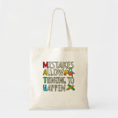 数学の学生の間違い数学の数学の先生 トートバッグ (正面)