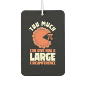 数学の学生のPiが多すぎる カーエアーフレッシュナー (正面)