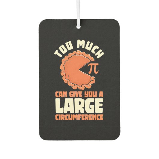 数学の学生のPiが多すぎる カーエアーフレッシュナー (正面)