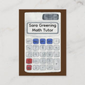 数学の家庭教師先生の家庭教師名刺 名刺 (正面)