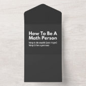 数学の専門家になる方法 オールインワン招待状 (内側)